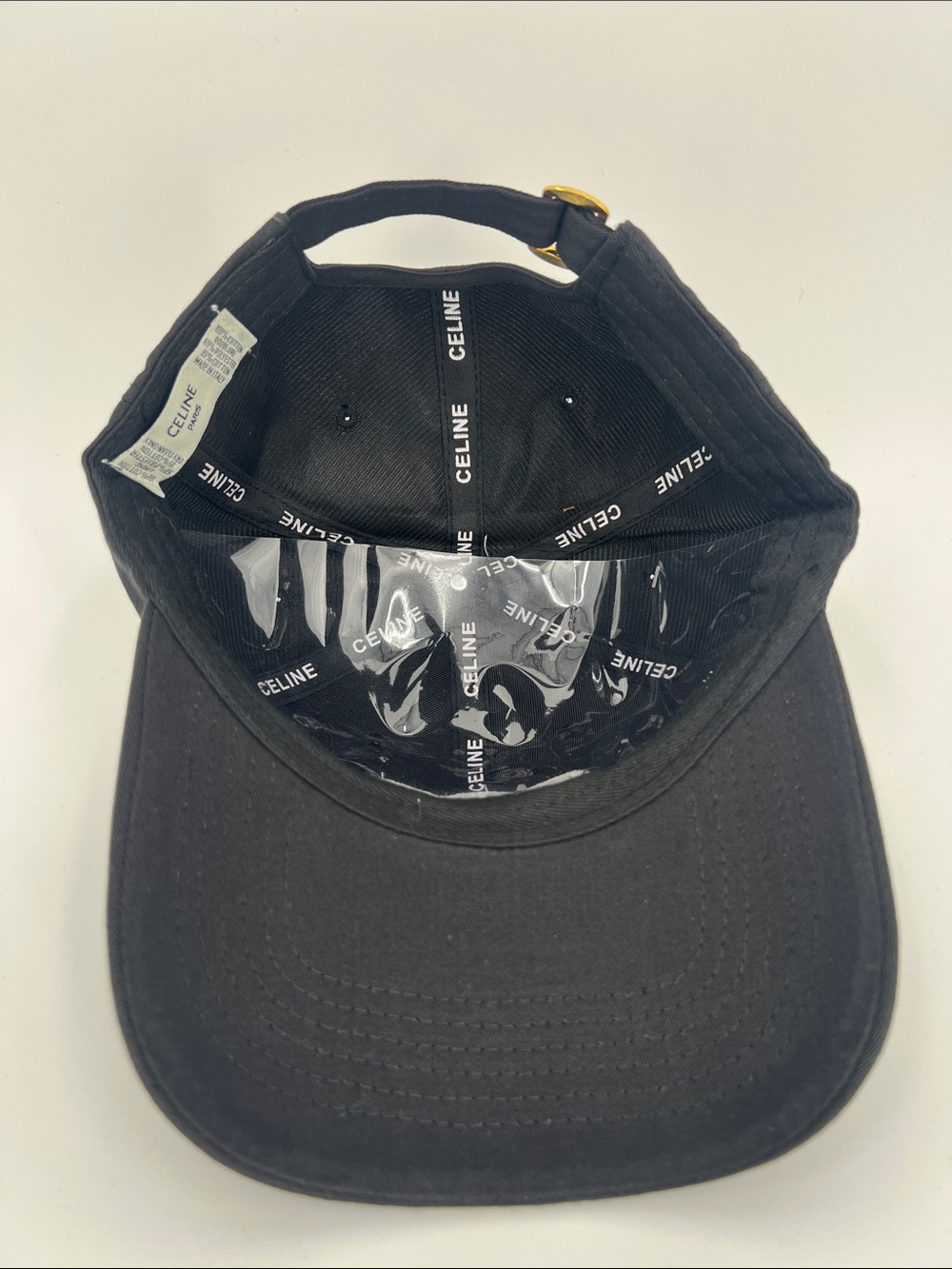 Black Baseball Cap with White Double-C Logo - Picture 6 of 9